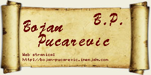 Bojan Pucarević vizit kartica